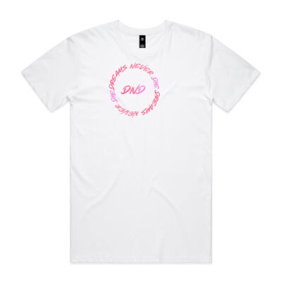 (Dreams Never Die) Pink Paint splatter T-Shirt Thumbnail